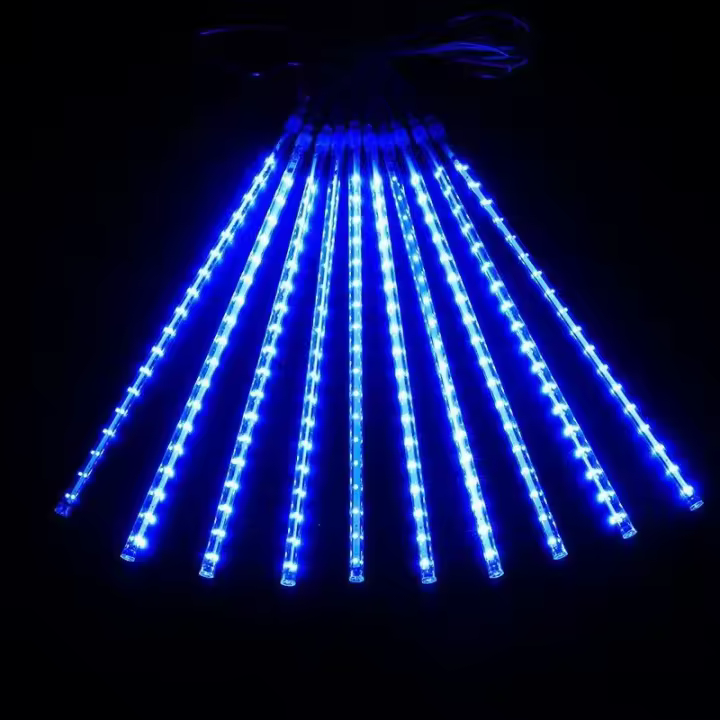 Luces De Cadenas LED Para Show De Meteoritos Impermeables 30cm/50cm Con 8 Tubos Para Decoración Navideña Al Aire Libre Con Enchufe EU/US/AU/UK - 1