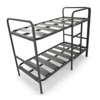 Pack Litera Metálica Reforzada con Escalera Lateral y Barandilla | Gran Estabilidad y Ahorro de Espacio | Incluye 2 Colchones Viscoelásticos Ulises | Grupo Mamapla - details 0