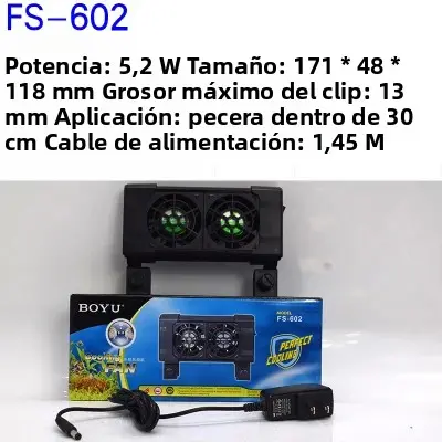 Sistema De Enfriamiento Para Acuario Boyu Con Ventilador De Temperatura Controlada Muda Conjunto De 1/2/3/4/5 Ventiladores Accesorios Para Piscinas Marinas - 1