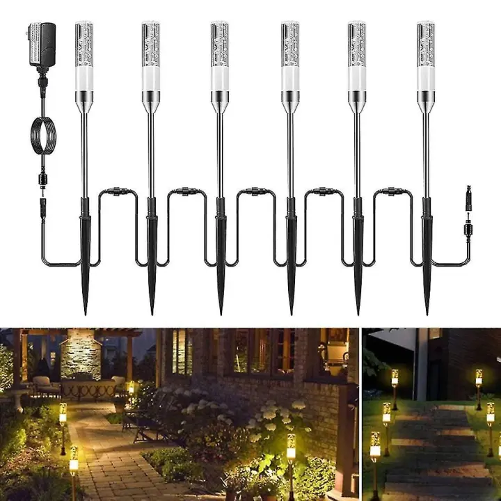 12 voltios 6 luces fundidas a troquel de acrílico cristalinas impermeables del punto de la burbuja In1 Las luces del paisaje de la baja tensión pueden extender a las luces llevadas de la trayectoria, iluminación del paisaje - 1