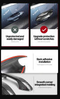 Cubiertas De Bowls De Puerta Exterior Para Kia Sportage NQ5 5 2022-2024 Protector De Fibra De Carbono Accesorios De Estilo Cromado ABS Negro - details 4