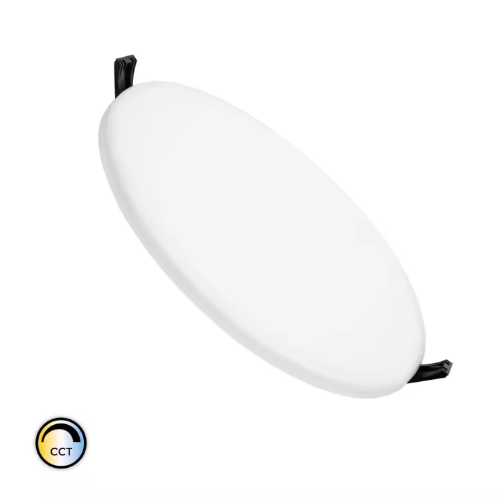 Ledkia Placa LED 24W Circular Surface CCT Corte Ø 200 mm IP54 Seleccionable (Cálido-Neutro-Frío) - 1