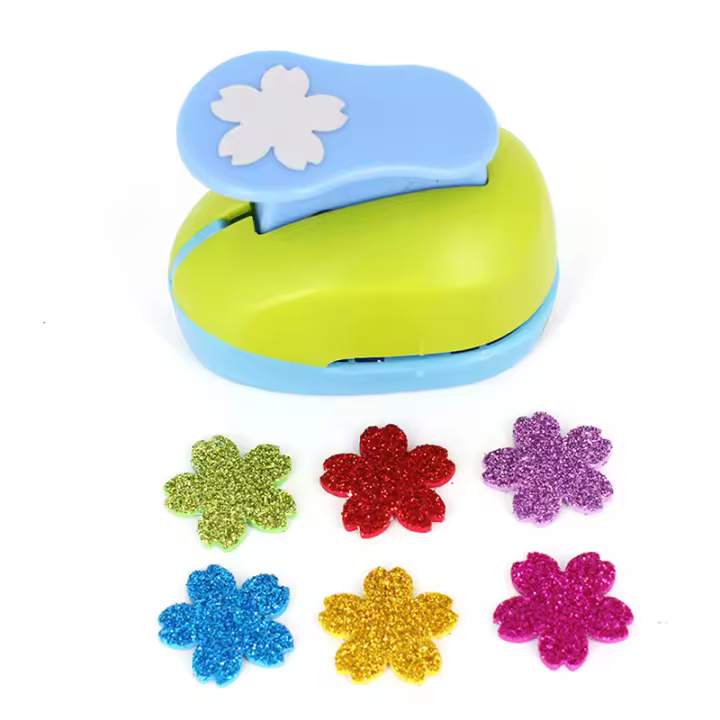 Punch De Scrapbooking En Colores DIY Con Embossing Cortador Manual Para Artesanía De Flores Y Papel Herramienta Para Niños - 1