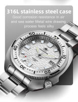 Reloj Mecánico Automático ADDIESDIVE Para Hombre Acero Inoxidable Premium Resistente Al Agua NH35A Con Cristal De Zafiro Deportivo Casual - details 8