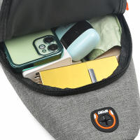 Mochila Grande Para Hombres Moda Casual Con Contraste De Colores Bolso Transversal De Negocios Con Cierre De Cremallera Material Principal De Poliéster - details 2