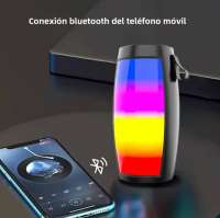 ALTAVOZ BLUETOOTH PORTATIL CON LUCES LED SOPORTE TF PARA COCHE Y CASA - details 2