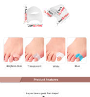 Protector De Dedos De Silicona Para El Cuidado De Los Pies Separador De Dedos Para Pedicura Corrector De Valgo De Dedo Hallux - details 1