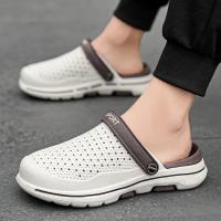 Sandalias De Playa Para Hombre Verano Zapatillas Casuales Con Agujeros Zapatos De Jardín Clogs Adecuados Para Exterior Y Hogar Material EVA - details 7