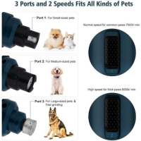 BIT Lima de uñas eléctrica para perros, cortaúñas para perros, gatos y conejos, limas de garras eléctricas con 2 velocidades, 50 dB ultra silenciosa, carga rápida USB, segura y adecuada para todos los animales - details 2