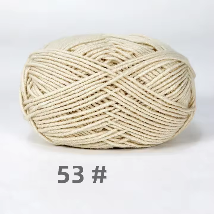 5pcs Hilo De Algodón Leche Para Tejer Néctar De Yarn Herramientas De Artesanía De Crochet Suéter Gorro Muñecos Costura Originales De China - 1