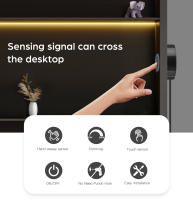 Tira De Luz LED Neón 24V Negra Con Sensor De Movimiento Y Toque De Madera Pantalla Táctil Dimmer Para Dormitorio Cocina Armario - details 0