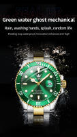 Reloj Mecánico Para Hombre OLEVS 6650 Resistente Al Agua Luminoso Con Fecha Estilo Clásico Y Moda De Buceo Material De Acero Inoxidable - details 6