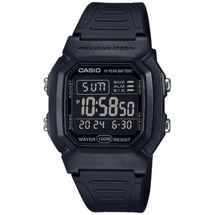 Casio Reloj W-800h-1bves Negro Hombre - 1