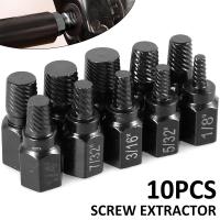 Juego De 10 Piezas De Extractores De Tornillos Y Tornillos Con Broca De Acero De Aleación Multi-avellanado Herramientas Para Eliminar Tornillos Rotos Y Estudados - details 6