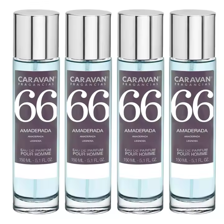 CARAVAN FRAGANCIAS Set de 4 frascos Perfume de Hombre Nº66, de 150 ml - 1