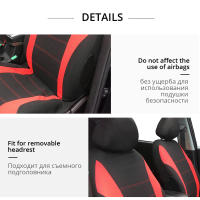 Funda De Asiento De Coche Universal De Tela Respirable Para Lada Priora Renault Logan Accesorios De Interior Para Camiones Y SUV - details 0