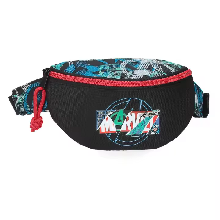 Marvel Riñonera Casual Poliéster Shield Negro - 1