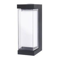 Luz De Pared Exterior Impermeable Para Decoración De Jardín Luz Atmosfera LED Ajustable AC85-265V Instalación En Casa Estilo Moderno - details 8