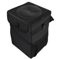 Bandeja De Basura Impermeable Para Coche Organizador De Accesorios De Auto Con Bolsillos Cierre Portátil Para Almacenamiento De Basura - details 14