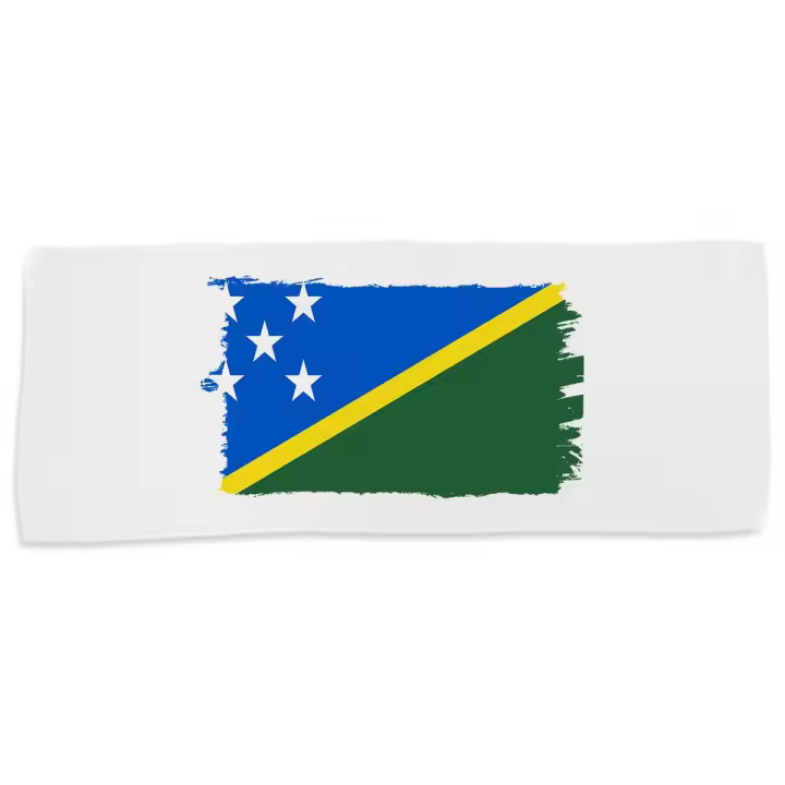 MERCHANDMANIA TOALLA MEDIANA GIMNASIO ABSORBENTE bandera islas salomon pais gobierno oceania suave con bolsita - 1