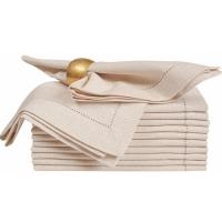 12 Piezas De Paños De Comedor De Lino Flax Hemstitched Lavables Toallas De Mesa Europeas Para Restaurante Y Uso Doméstico - details 0