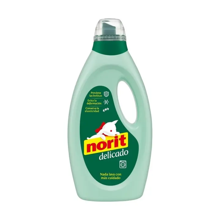 Pack 12 uds. Norit Delicado Detergente Líquido Para Prendas Delicadas 37 lavados - 1.125 L. - 1