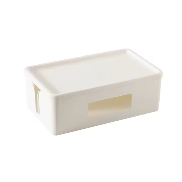 Caja De Almacenamiento Para Cable De Escritorio Soporte Para Enchufe Y Router WiFi Organizador De Datos Y Cable De Pared 1PC - 1