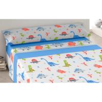 Juego de sábanas infantiles para cama de 90cm y 105cm - 4 modelos: Astronauta, Unicornio, Sirena, Dinosaurios - 50% Poliéster 50% Algodón - Divertidos diseños temáticos y gran calidad - Kimbatex Textil Hogar Tienda - details 1