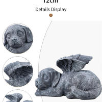 Estatuilla de resina – Lápida conmemorativa para mascotas, figura de ángel para jardín - details 2