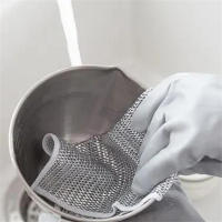 Esponja De Limpieza Para Cocina Con Red De Acero Y Algodón Eliminador De Manchas Y Rusticidad Cepillo De Limpieza Doméstico - details 3