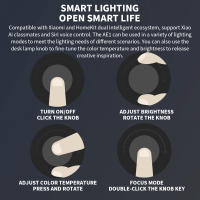 Lámpara De Escritorio Xiaomi Mijia 1S Negra Versión Mejorada Con Luz LED Ajustable 2.4G Wifi Compatible Con Mihome O Siri Control Por Voz - details 12