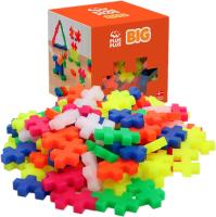 Plus Plus Big Cubo 100 piezas de colores neón - Juego de construcción creativa - Ludilo 3411 - details 3