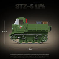 Bloques De Construcción De Tanque Mediano STZ-5 Para Juguete Educativo De Guerra Mundial 2 Juguetes Para Niños Modelos Militares De Infantería - details 2