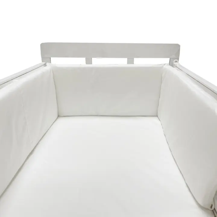 Protector de cuna Chichonera Para Bebe, Barrera de Cama de Algodón Para recién nacidos, cojo de trenza, CUNA Para El Bebe - 1
