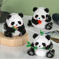 Mini Bloques De Construcción Creativos En Forma De Panda Micro Modelo Diamante Animal Juguetes Para Niños Y Niñas Construcción Ciudadana DIY Regalo Educativo - details 9