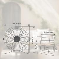Ventilador solar de batería recargable 15W Ø36cm con panel solar portátil 18W - 14V | GSC Evolution - details 3
