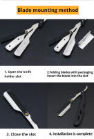Afeitadora De Cabello Y Barba Para Hombres Abatible De Acero Inoxidable Tijera De Cejas Y Modelado De Rostro Barbera Plegable - details 15