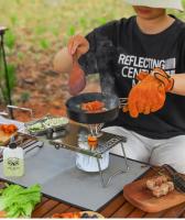 Mesa Plegable De Acero Inoxidable Para Camping Y Barbecue Accesorios De Fogón Multifuncional Portátil DUTRIEUX Originales En China - details 6