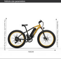 Gogobest gf600 1000W Bicicleta Eléctrica 26 pulgadas × 4,0 neumáticos Bicicleta Gorda Bicicleta de Neumático 48V 13ah - details 12