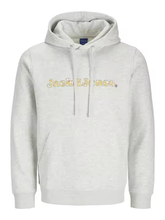Sudadera Jack&Jones Split gris con capucha para hombre - 1