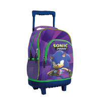 CYP BRANDS MOCHILAS GRANDES CON CARRO INFANTILES - VARIOS MODELOS A ELEGIR - SPIDER MAN 3D, POKEMON, SONIC - POLIÉSTER - NIÑOS Y NIÑAS - REGALO - PRODUCTO OFICIAL - details 2