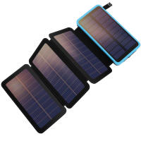 Cargador Solar 25000mAh Bathería Externa Portátil With 4 Paneles de Banco de Energía In Prueba de Agua - details 9