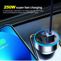 Cargador De Coche 5 En 1 Adaptador Rápido Con 3 Puertos USB + 2 PD QC3.0 Monitor De Voltaje C Type Para iPhone Samsung - details 5