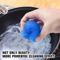 10PCS Bola De Limpieza Para Cable De Plástico Cepillo De Limpieza De Olla Herramientas De Limpieza De Cocina Reutilizables Para Lavado De Platos - details 10