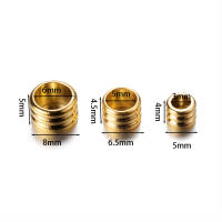 20pcs Perlas De Espaciador De Acero Inoxidable Con Agujero Grande 3mm 5mm 6mm Para Creación De Joyas Collares Y Pulseras Accesorios De Encanto DIY - details 0