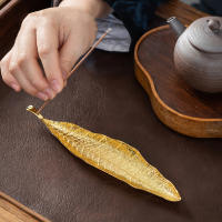 Encendedor De Incienso Leaf Con Catcher De Cenizas Soporte Para Incienso De Madera Para Mesas Sala De Meditación Yoga Hogar Oficina - details 0