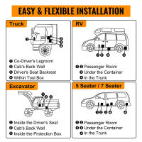 5kW Calentador de Aire Diésel Calentador de Coche Todo en Uno con Interruptor LCD Control Remoto Calentador de Estacionamiento de 12V para Camiones Autocaravanas Barcos - details 6