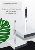 Cuchillo Para Abrir Letras De Metal En Forma De Sobres 1pc Regalo Creativo Para Oficina Hoja De Acero Inoxidable Para Cortar - details 4