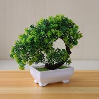 Planta Artificial De Bonsái Pequeña Decoración De Mesa Para Sala De Estar Y Bodas Arbol De Plástico Falso Para Decoración De Hogar Y Jardín - details 10