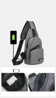 Bolsa De Pecho Para Hombre Gran Capacidad Deportes Al Aire Libre Moda Casual Bolso Transversal Hombro Unico Bolsa Pequeña De Hombro - details 4